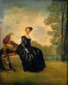 Antoine Watteau Painting - the capricious girl Jean Antoine Watteau